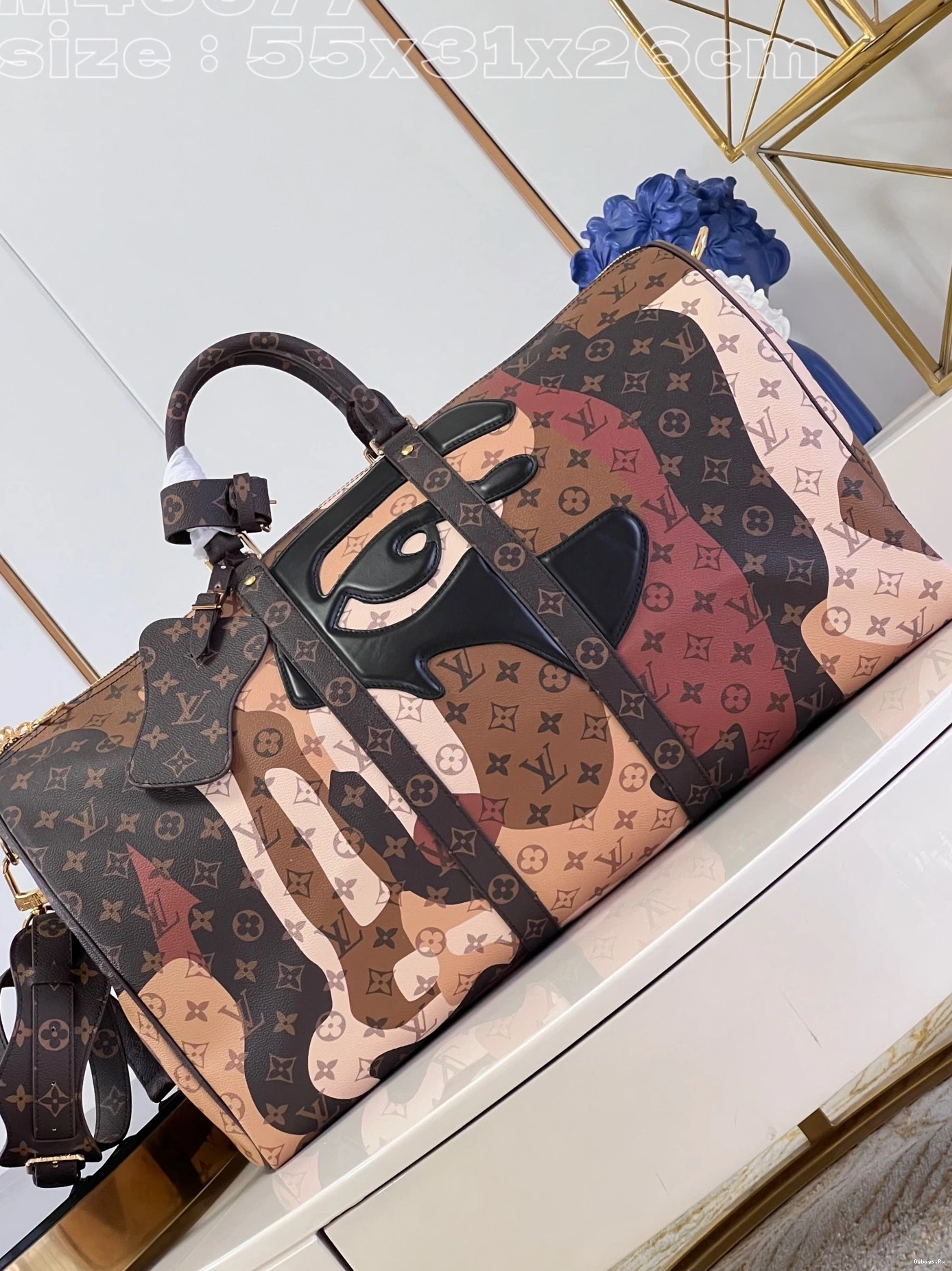 KEEPALL 55 LOUIS VUITTON BANDOULIERE 0122